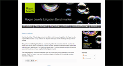 Desktop Screenshot of litigationbenchmarker.hoganlovells.com